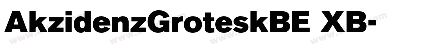 AkzidenzGroteskBE XB字体转换